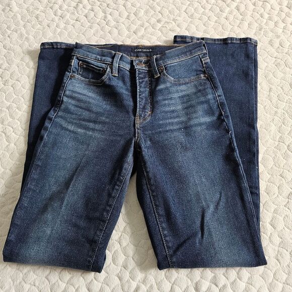 Lucky High Rise Bootcut jeans Bianca boot 27 4 dark wash - Picture 3 of 6